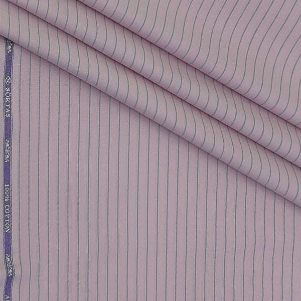 Shirt Fabric Soktas Finest 80s Giza Cotton Lining Colour Muted Pink