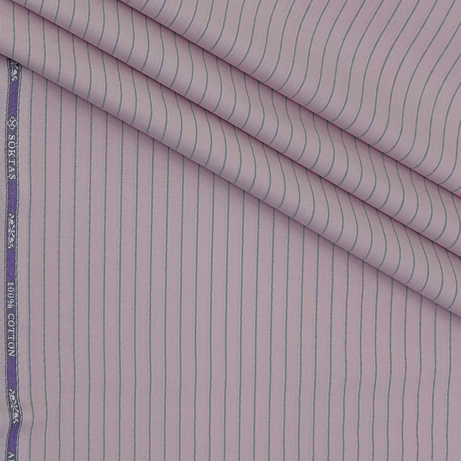 Shirt Fabric Soktas Finest 80s Giza Cotton Lining Colour Muted Pink