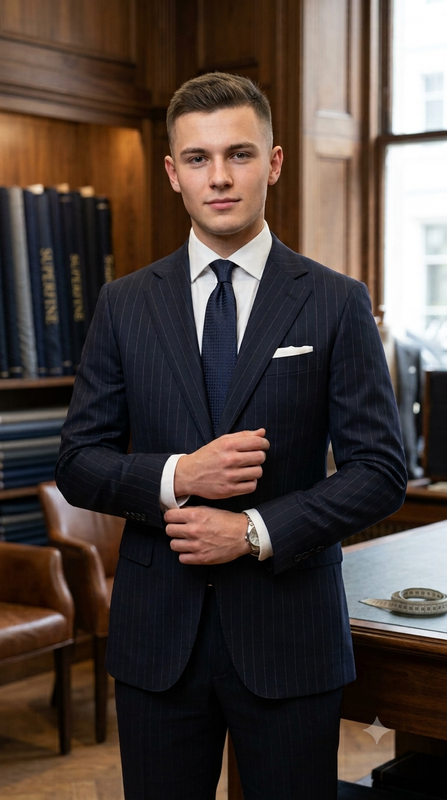 Suit Fabric OCM Exotic Premium Super 130s Count 40% Merino Wool Lining Color Dark Blue