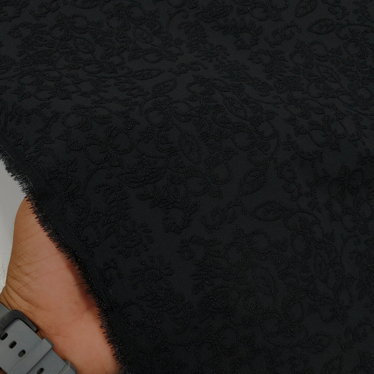 Tuxido Blazer Fabric ManTire Italian Stretchable Jacquard Colour Black