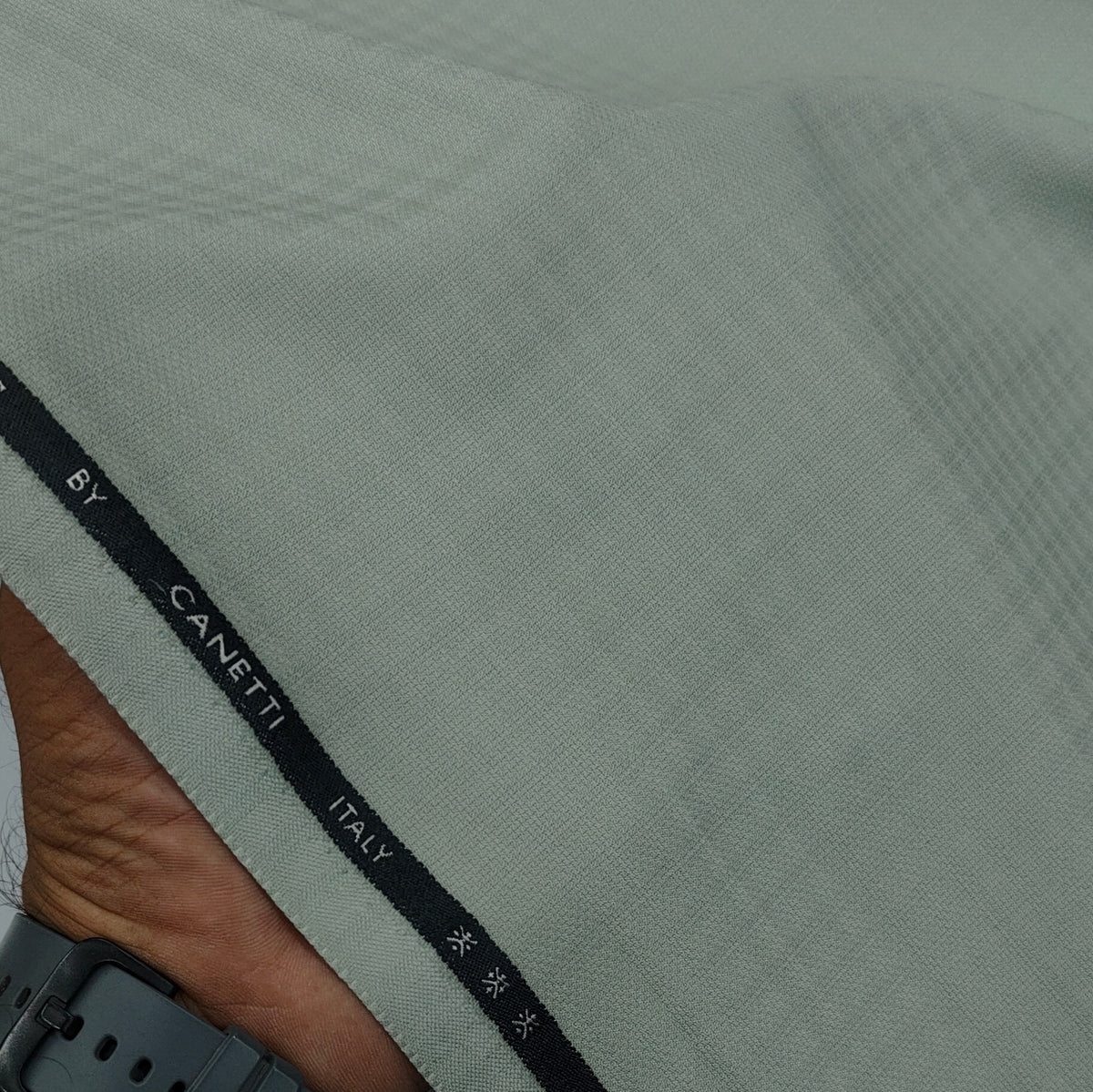 Trouser Fabric Canetti Italy Luxury TR Structure Colour Elaichi Green