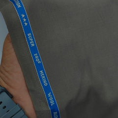 Suit Fabric Raymond Exotic Super 140s Count Luxurious 40% Rich Wool Plain Color Davys Grey