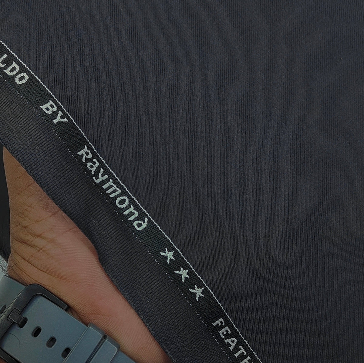 Blazer Fabric Raymond Poly Viscose Plain Colour Greyish Blue