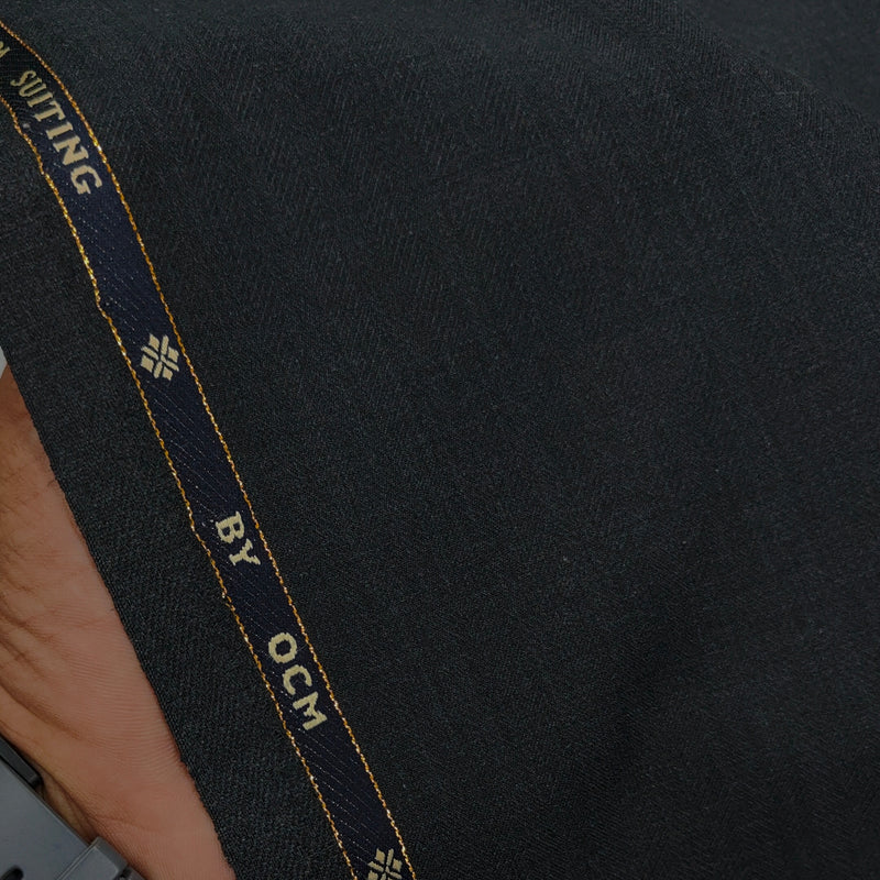 Trouser Fabric OCM Exotic Premium Super 130s Count 40% Merino Wool Color Dark Worsted Grey
