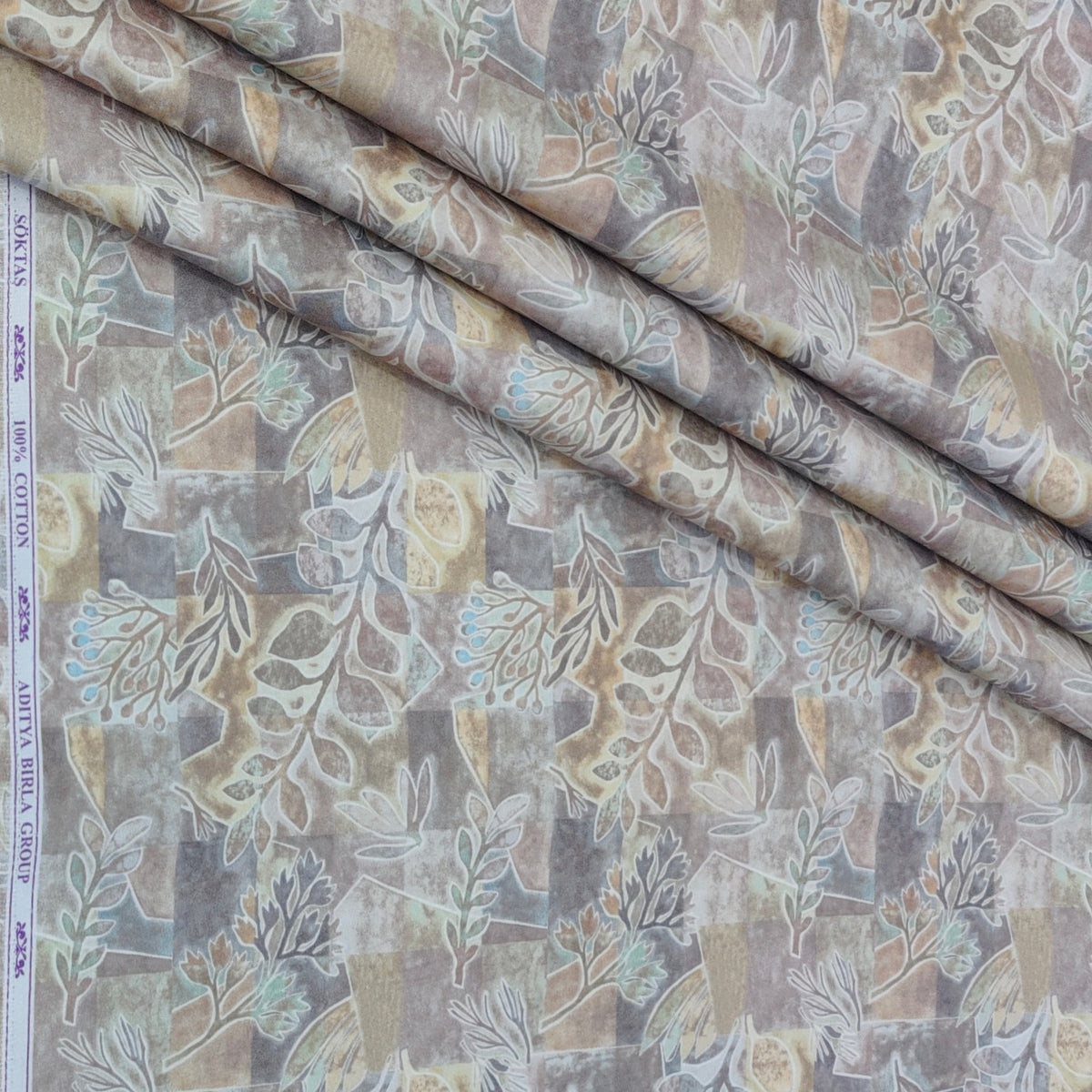 Shirt Fabric Soktas Finest 60s Giza Cotton Digital Print Colour Multicolour