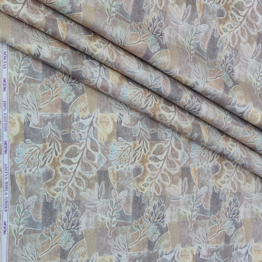 Shirt Fabric Soktas Finest 60s Giza Cotton Digital Print Colour Multicolour