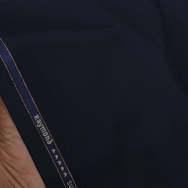 Suit Fabric Raymond Exotic Super 200s Count Luxurious 70% Rich Wool Lining Color Dark Blue