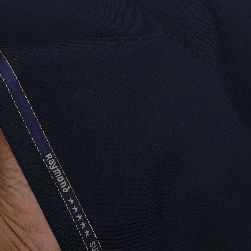 Suit Fabric Raymond Exotic Super 200s Count Luxurious 70% Rich Wool Lining Color Dark Blue