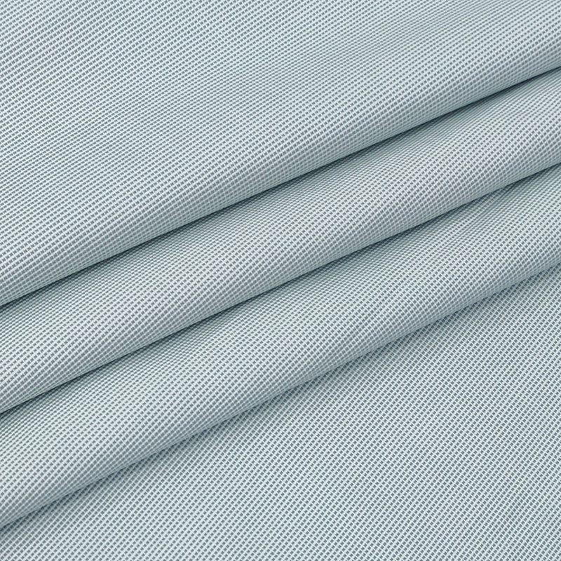 Shirt Fabric Arvind 100% Pure Cotton Micro Check Colour Greenish Grey