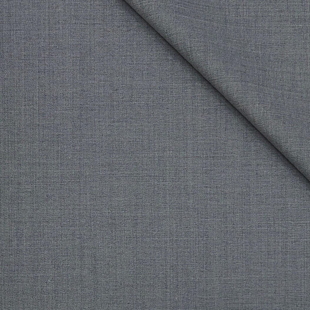 Suit Fabric OCM Exotic Premium Super 130s Count 40% Merino Wool Weave Texture Color Grey