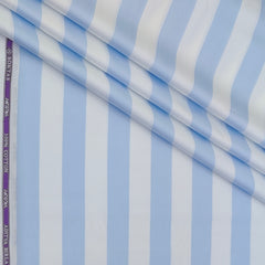 Shirt Fabric Soktas Finest 80s Giza Cotton Patta Lining Colour Blue N White
