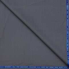 Suit Fabric Raymond Exotic Super 140s Count Luxurious 40% Rich Wool Plain Color Charcoal Slate Grey