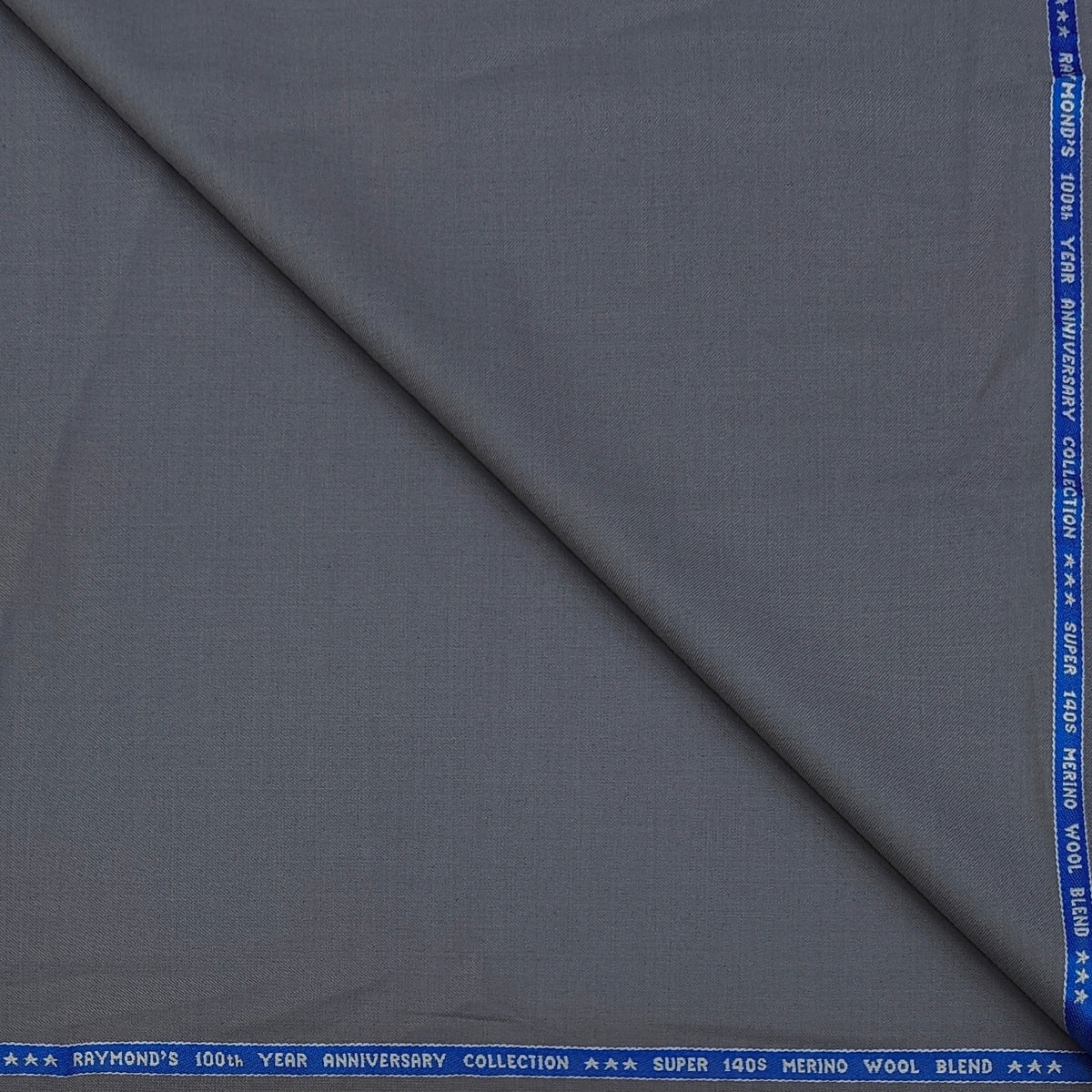 Suit Fabric Raymond Exotic Super 140s Count Luxurious 40% Rich Wool Plain Color Charcoal Slate Grey