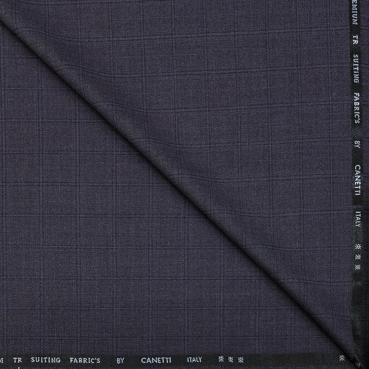 Trouser Fabric Canetti Italy Luxury TR Tartan Check Colour Fade Wine
