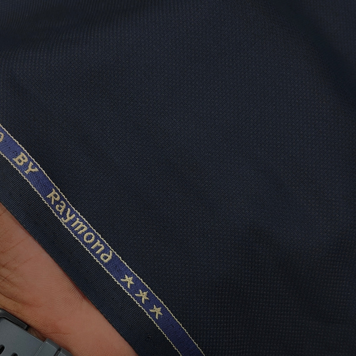 Blazer Fabric Raymond Poly Viscose Textured Colour Dark Space Blue