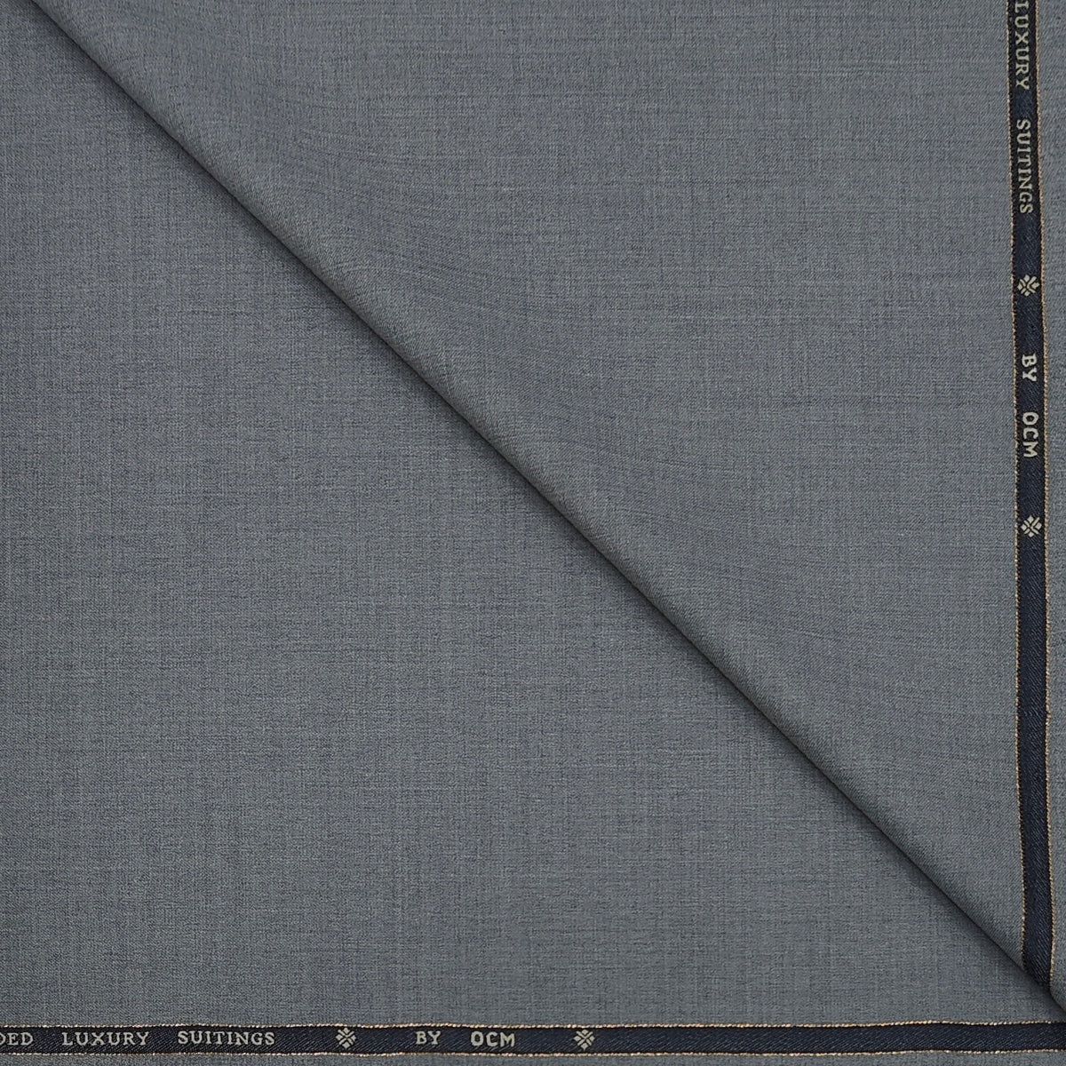 Suit Fabric OCM Exotic Premium Super 130s Count 40% Merino Wool Weave Texture Color Grey