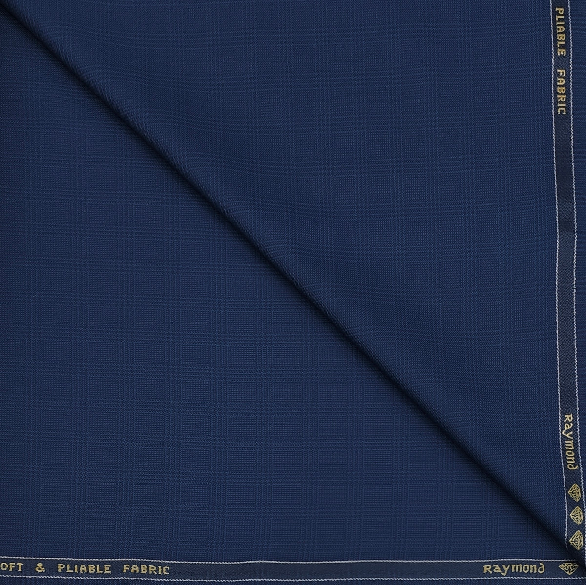 Blazer Fabric Raymond Poly Viscose Check Colour Classic Blue