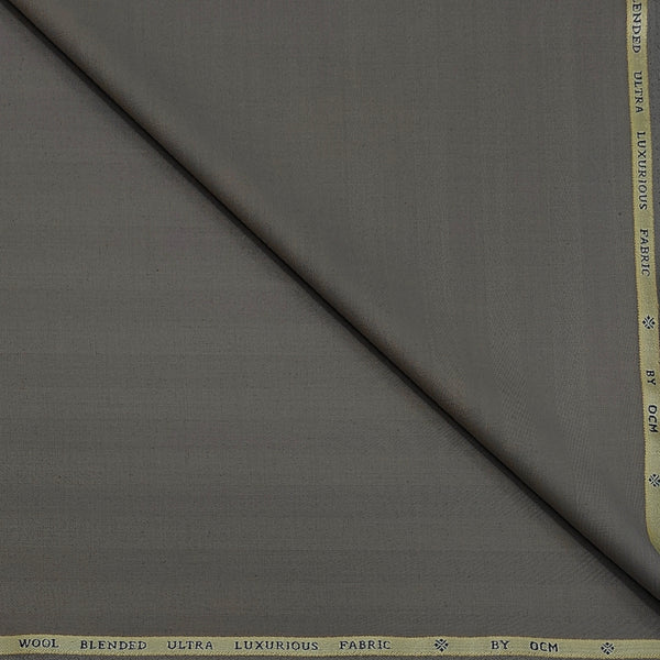 Trouser Fabric OCM Exotic Premium Super 150s Count 40% Merino Wool Self Lining Color Beaver Brown