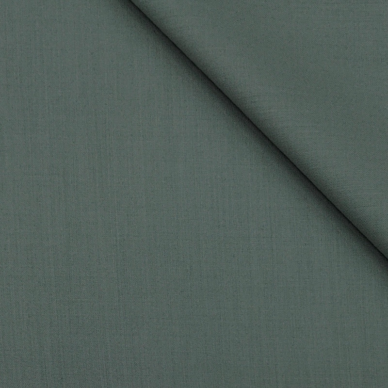 Suit Fabric Raymond Exotic Super 120s Count Luxurious 70% Rich Wool Plain Color Laurel Green