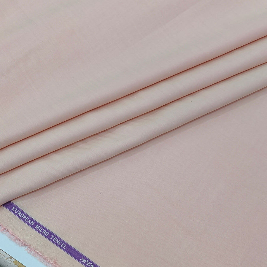Shirt Fabric Soktas Tencel Plain Colour Light Pink