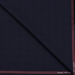 Suit Fabric Raymond Super 120s Count 45% Wool Mild Check Color Plum Wine