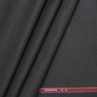 Raymond Poly Viscose Worsted Brown Self Check Blazer Fabric