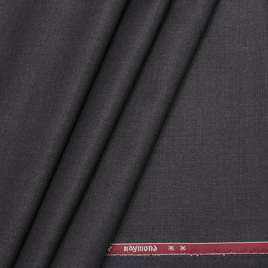 Raymond Poly Viscose Worsted Brown Self Check Blazer Fabric