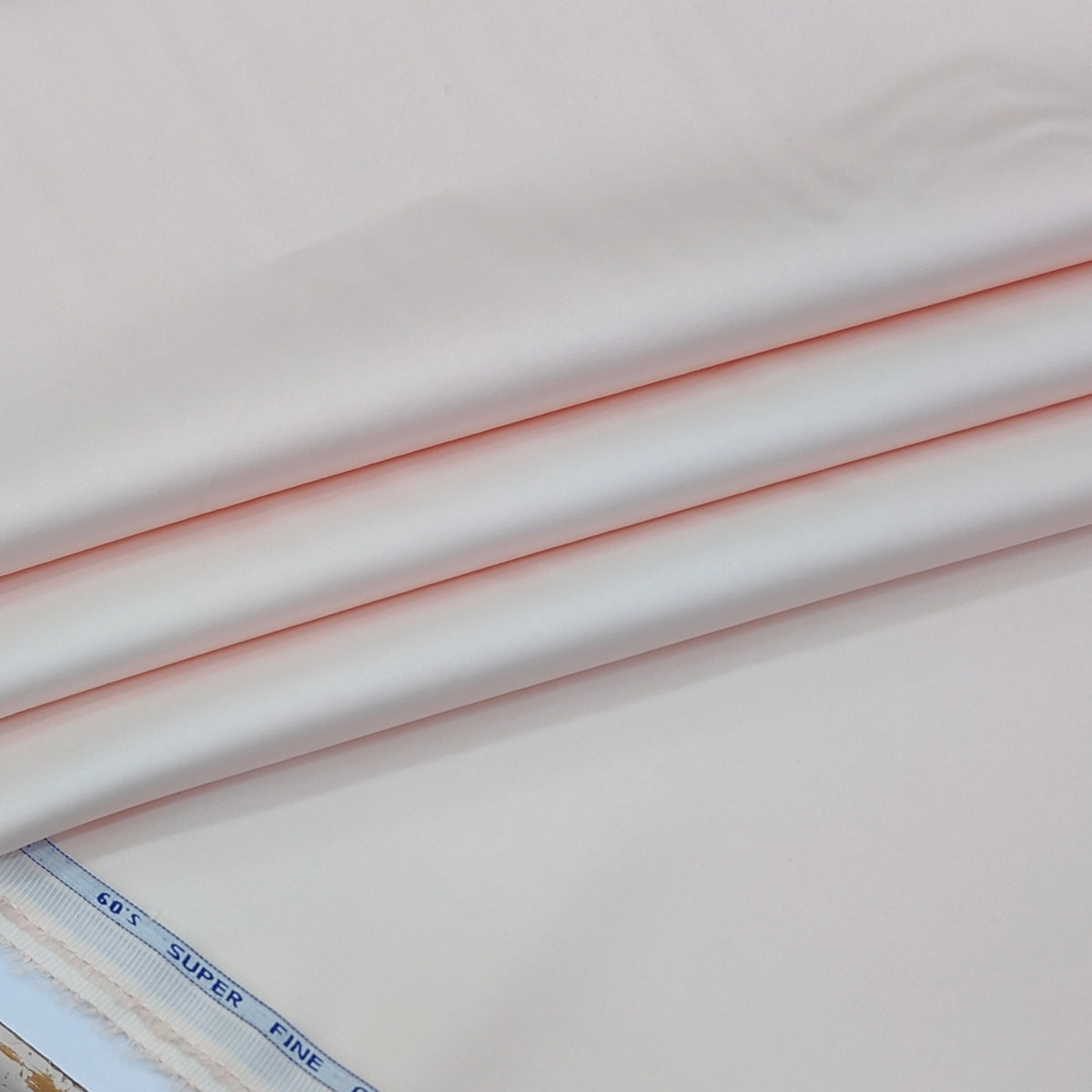 Shirt Fabric Donear Super Fine 60s Giza Cotton Satin Plain Colour Blush Pink