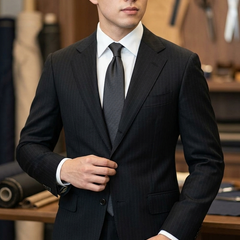 Suit Fabric Raymond Exotic Super 200s Count Luxurious 70% Rich Wool Lining Color Wine N Black