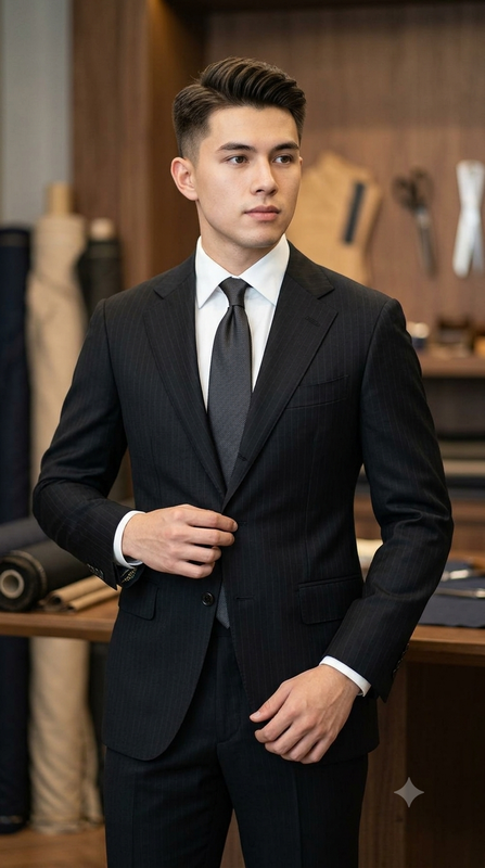Suit Fabric Raymond Exotic Super 200s Count Luxurious 70% Rich Wool Lining Color Wine N Black