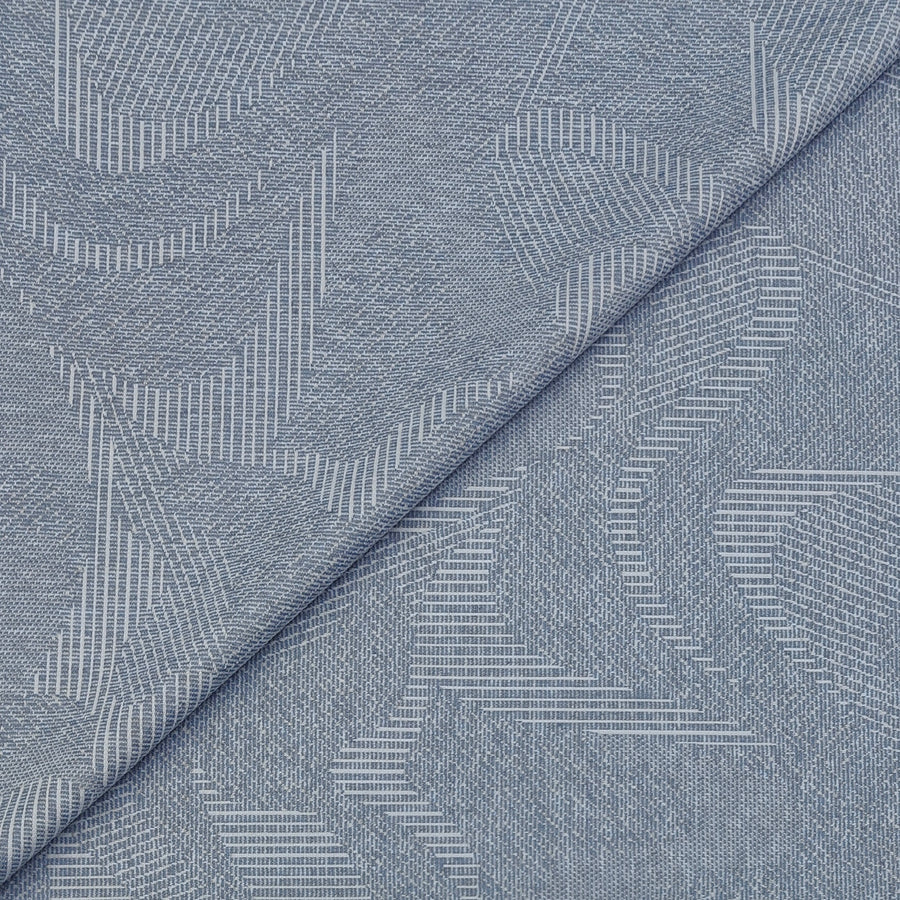 Blazer Fabric ManTire Italian Stretchable Jacquard Colour Water Blue