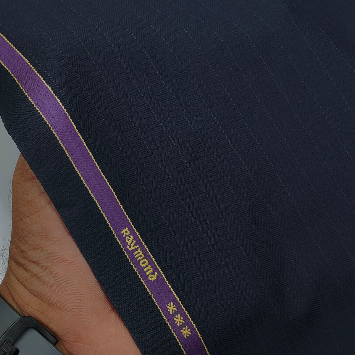 Trouser Fabric Raymond Wool Blended Lining Colour Dark Midnight Blue