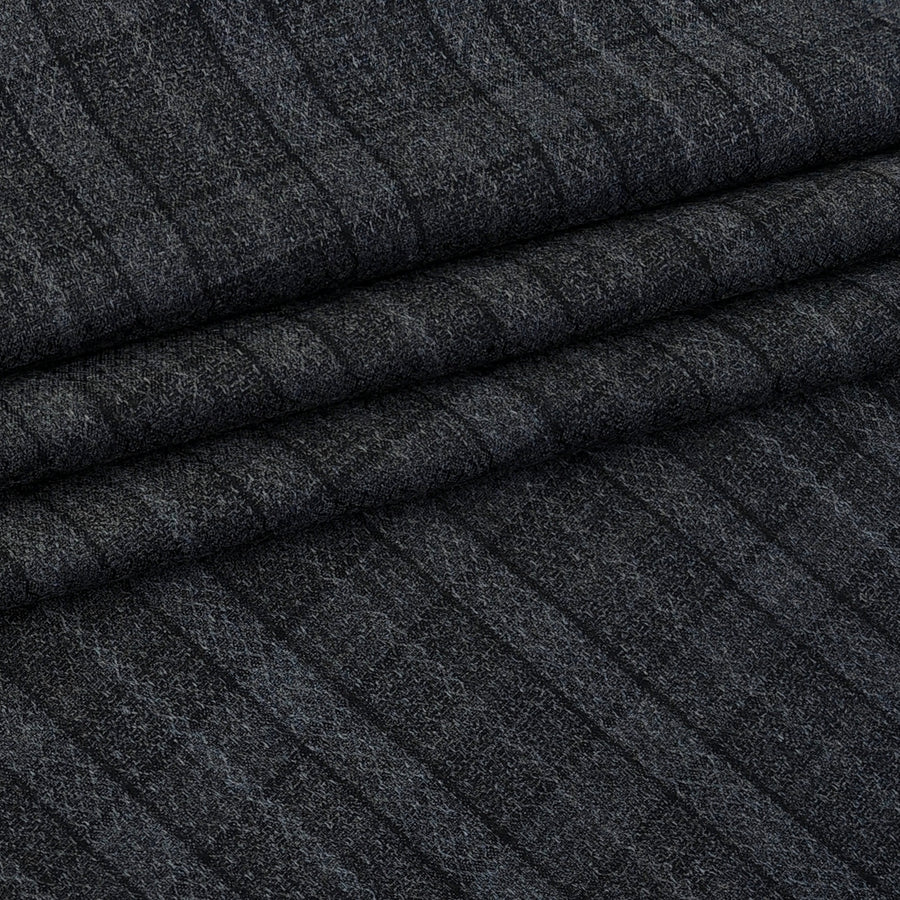 Blazer Fabric ManTire Italian Check Colour Dark Grey