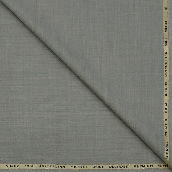 Suit Fabric OCM Exotic Premium Super 130s Count 40% Merino Wool Self Check Color Dusty Brown
