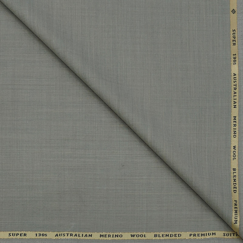 Suit Fabric OCM Exotic Premium Super 130s Count 40% Merino Wool Self Check Color Dusty Brown