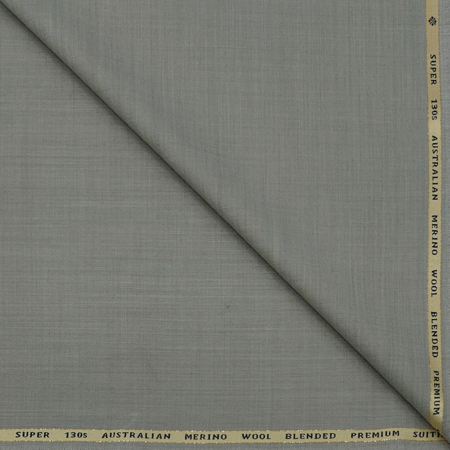 Suit Fabric OCM Exotic Premium Super 130s Count 40% Merino Wool Self Check Color Dusty Brown