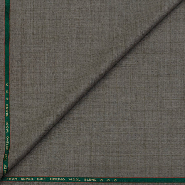 Suit Fabric Raymond Super 100s Count Wool Blend Structure Color Sand Brown