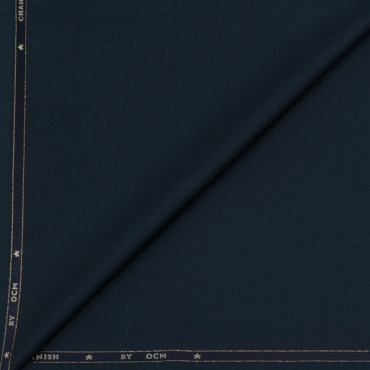 Trouser Fabric OCM Exotic Premium Super 150s Count 40% Merino Wool Pin Lining Color Peacock