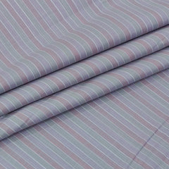 Shirt Fabric Arvind 100% Pure Cotton Candy Stripes Colour Dusty Lavender