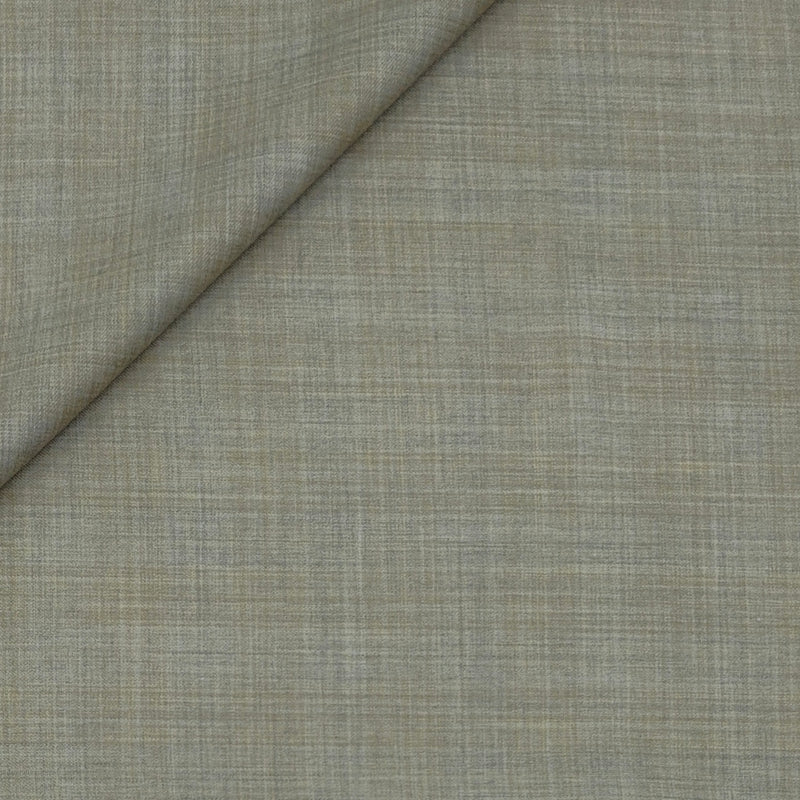 Trouser Fabric OCM Exotic Premium Super 130s Count 40% Merino Wool Mix Check Color Chamomile Brown