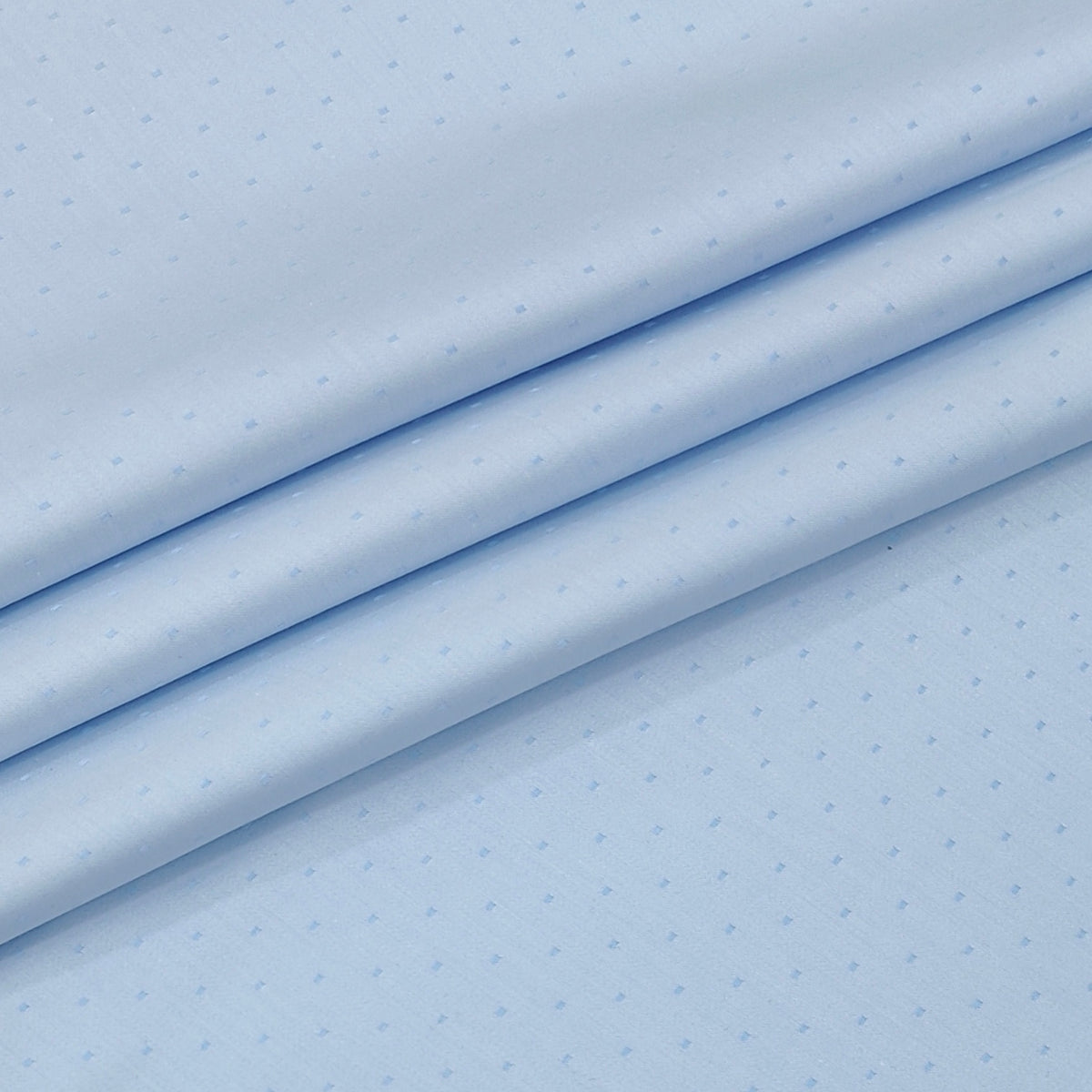 Shirt Fabric Arvind 100% Pure Cotton Dobby Colour Sky Blue