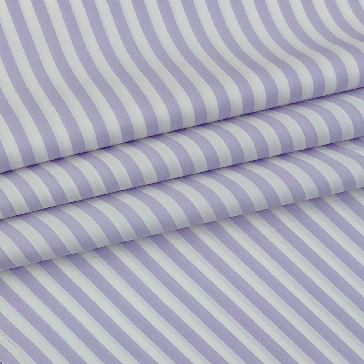 Shirt Fabric Soktas 140/2 Giza Cotton Bengal Stripe Colour Lavender N White