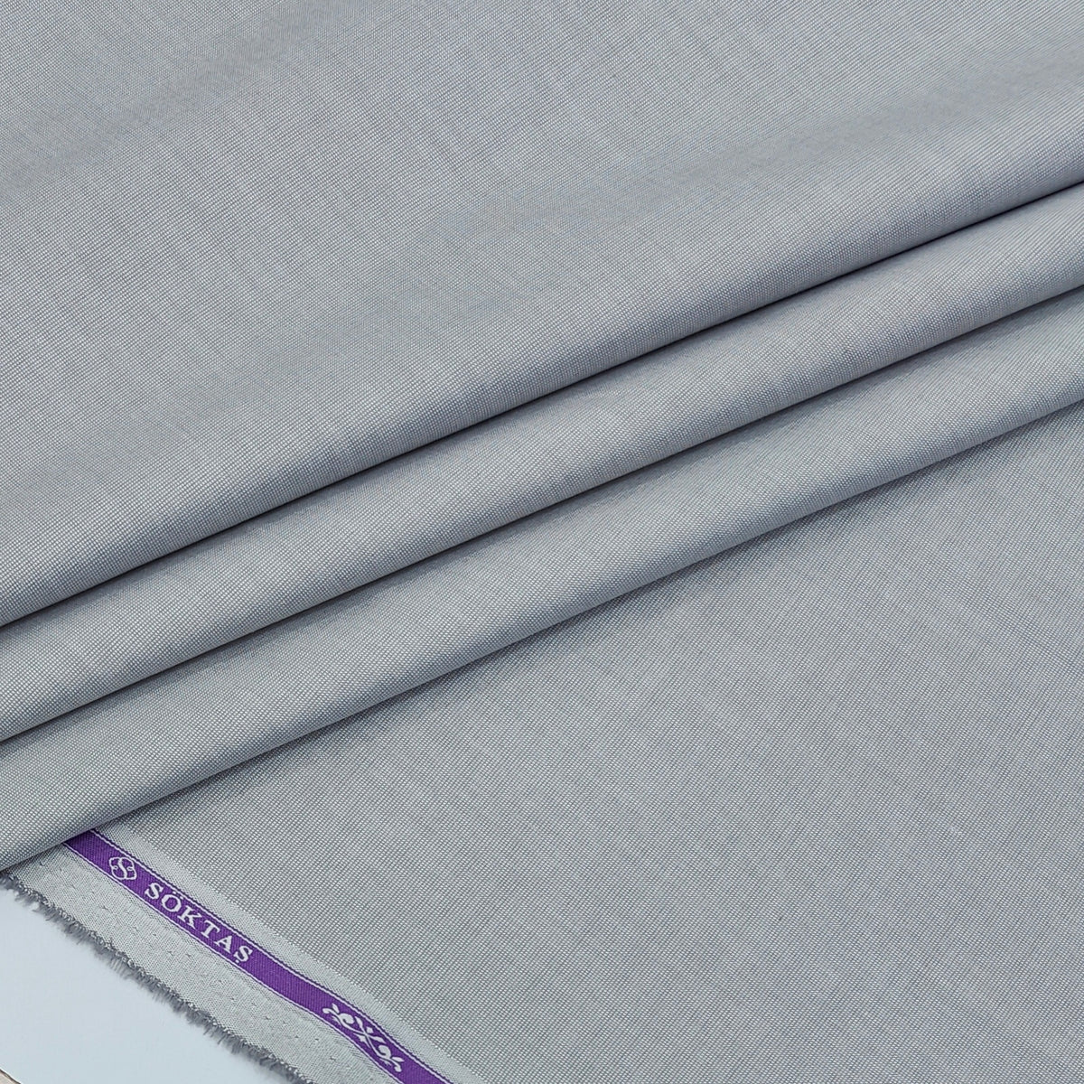 Shirt Fabric Soktas 100% Cotton Oxford Weave Colour Grey