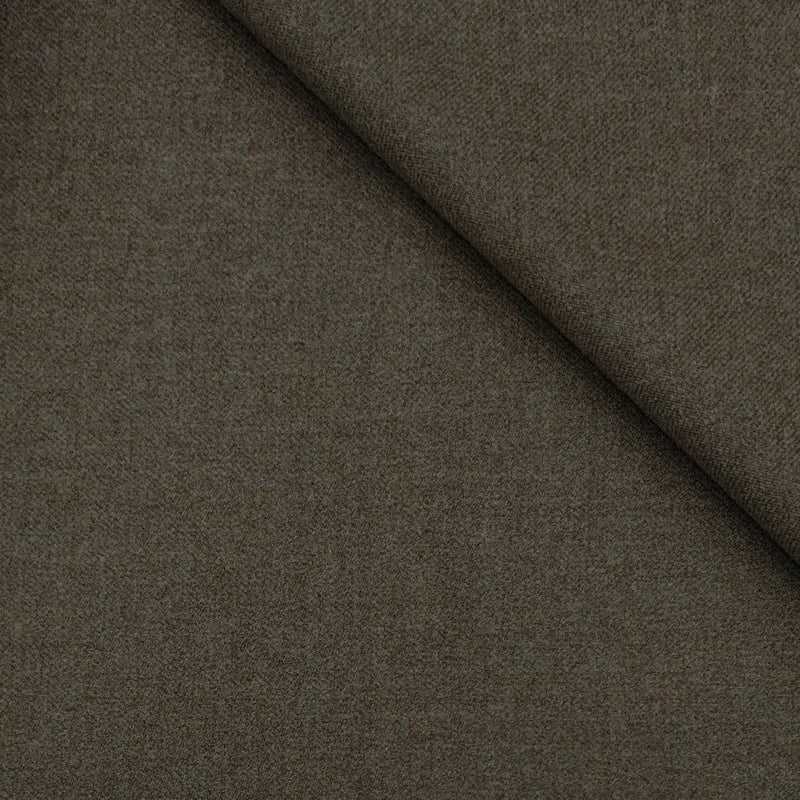 Tweed Blazer Fabric OCM 100% Premium Wool Plain Colour Cedar Brown