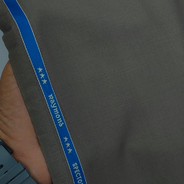 Suit Fabric Raymond Exotic Super 140s Count Luxurious 40% Rich Wool Plain Color Davys Grey