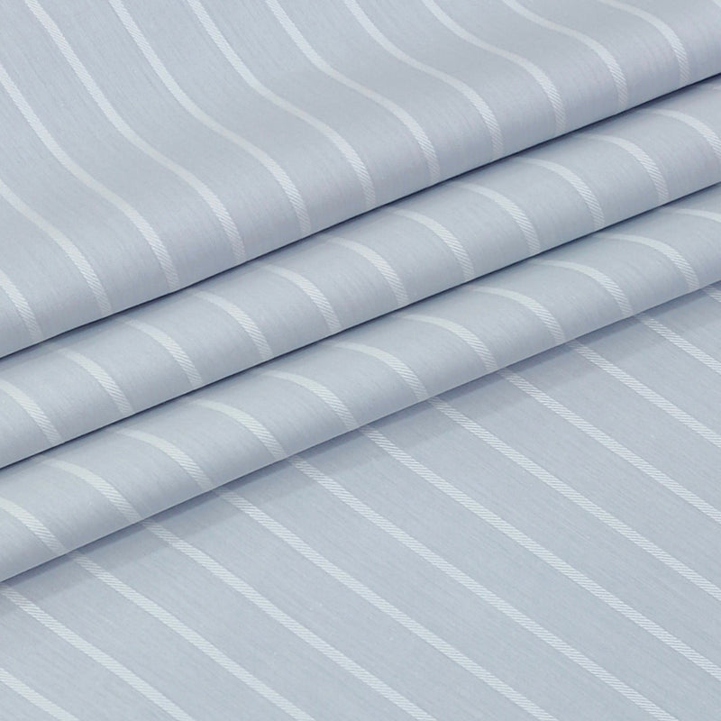 Shirt Fabric Arvind 100% Pure Cotton Pencil Stripes Colour Silver Grey