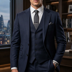 Suit Fabric Raymond Exotic Super 200s Count Luxurious 70% Rich Wool Lining Color Dark Blue