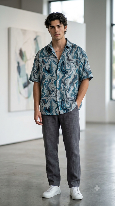 Shirt Fabric Soktas Finest 60s Giza Cotton Digital Print Colour Multicolour