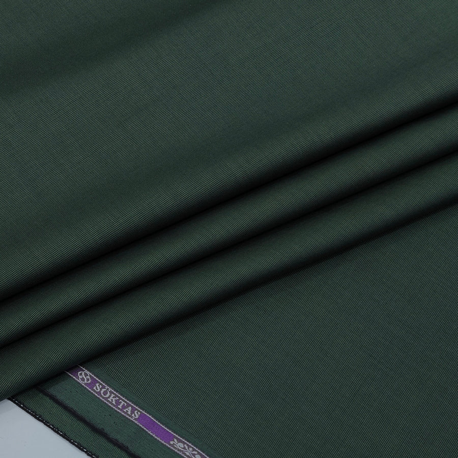 Shirt Fabric Soktas 100% Cotton Oxford Weave Colour Pine Green