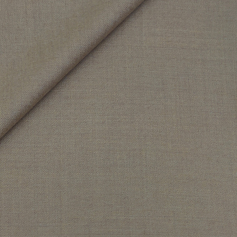 Tweed Blazer Fabric OCM 100% Premium Wool Plain Colour Taupe Brown